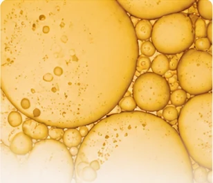 Weight Management — macro of golden oil droplets